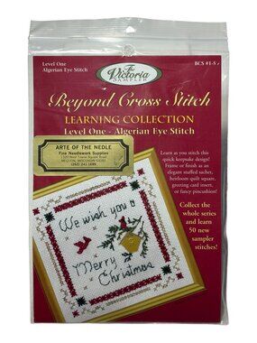 Beyond Cross Stitch Learning Collection Algerian Eye Stitch Level One Kit NOS